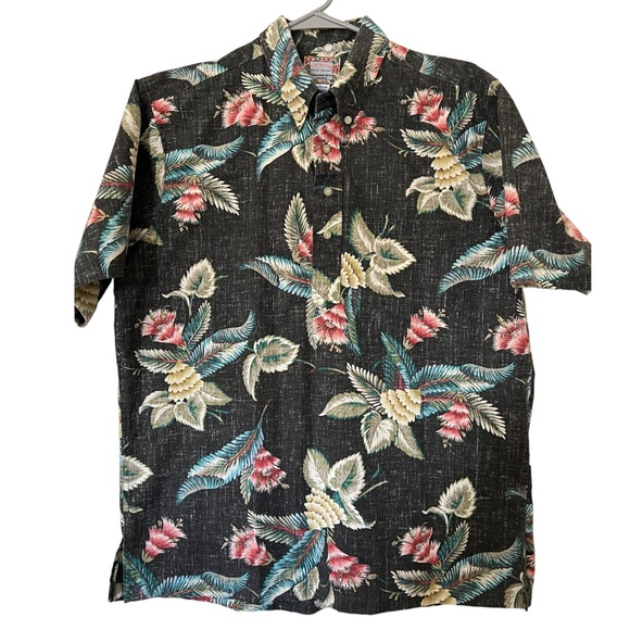 reyn spooner Other - Reyn Spooner Commemorative collection pullover Hawaiian black shirt size large